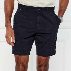 HUGO Dark‎ Blue Flat Front Shorts